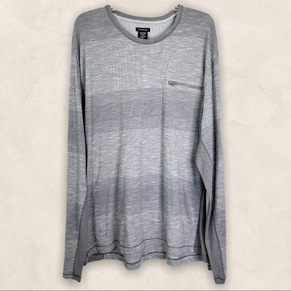 Calvin Klein Jeans Other - Calvin Klein Jeans Men’s Grey Crewneck Long Sleeve Tee Shirt Sz XXL
